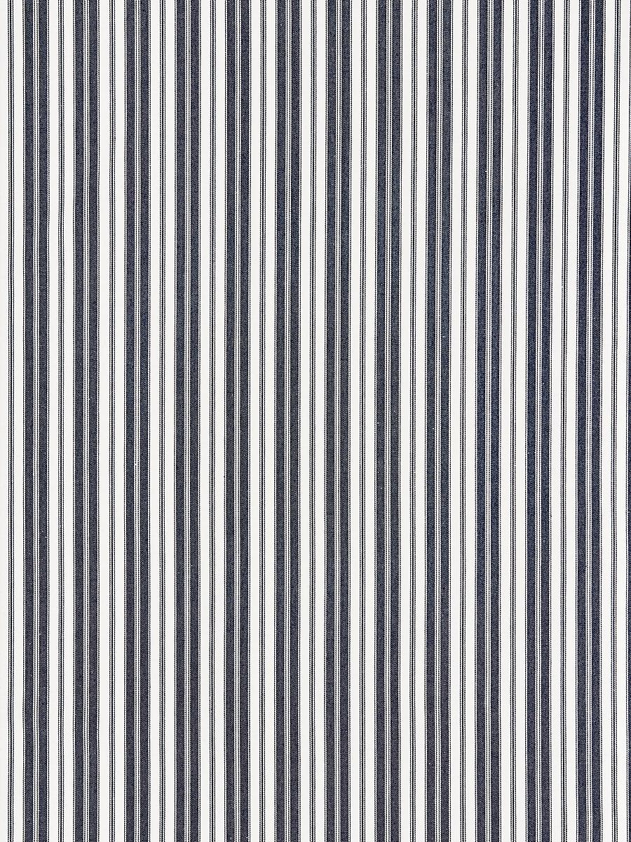 Scalamandre Devon Ticking Stripe Indigo Fabric