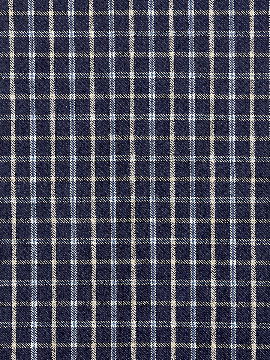 Scalamandre Bristol Plaid Navy Fabric