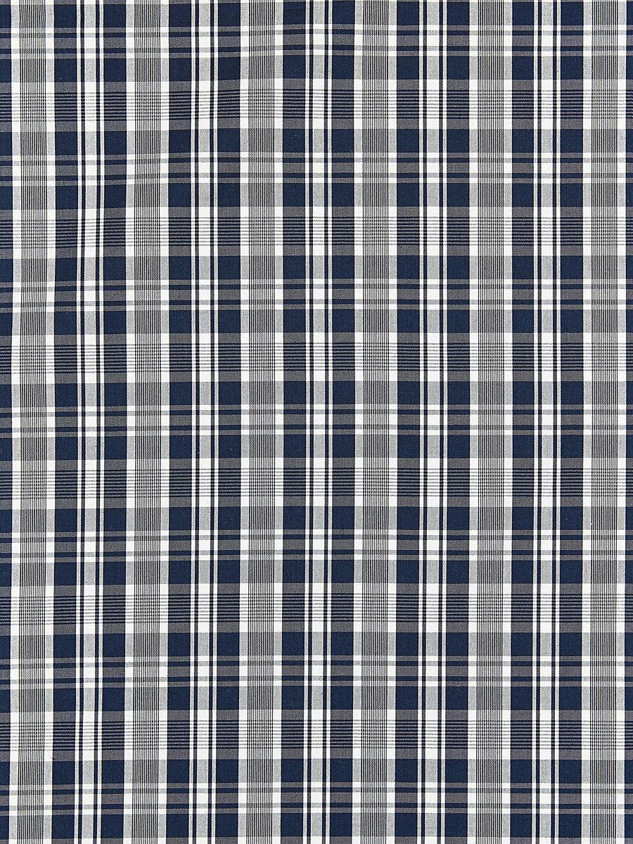 Scalamandre Preston Cotton Plaid Navy Fabric