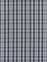 Scalamandre Preston Cotton Plaid Navy Fabric