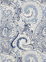 Scalamandre Malabar Paisley Embroidery Porcelain Fabric