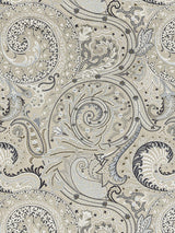 Scalamandre Malabar Paisley Embroidery Flax Fabric