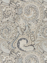 Scalamandre Malabar Paisley Embroidery Flax Fabric