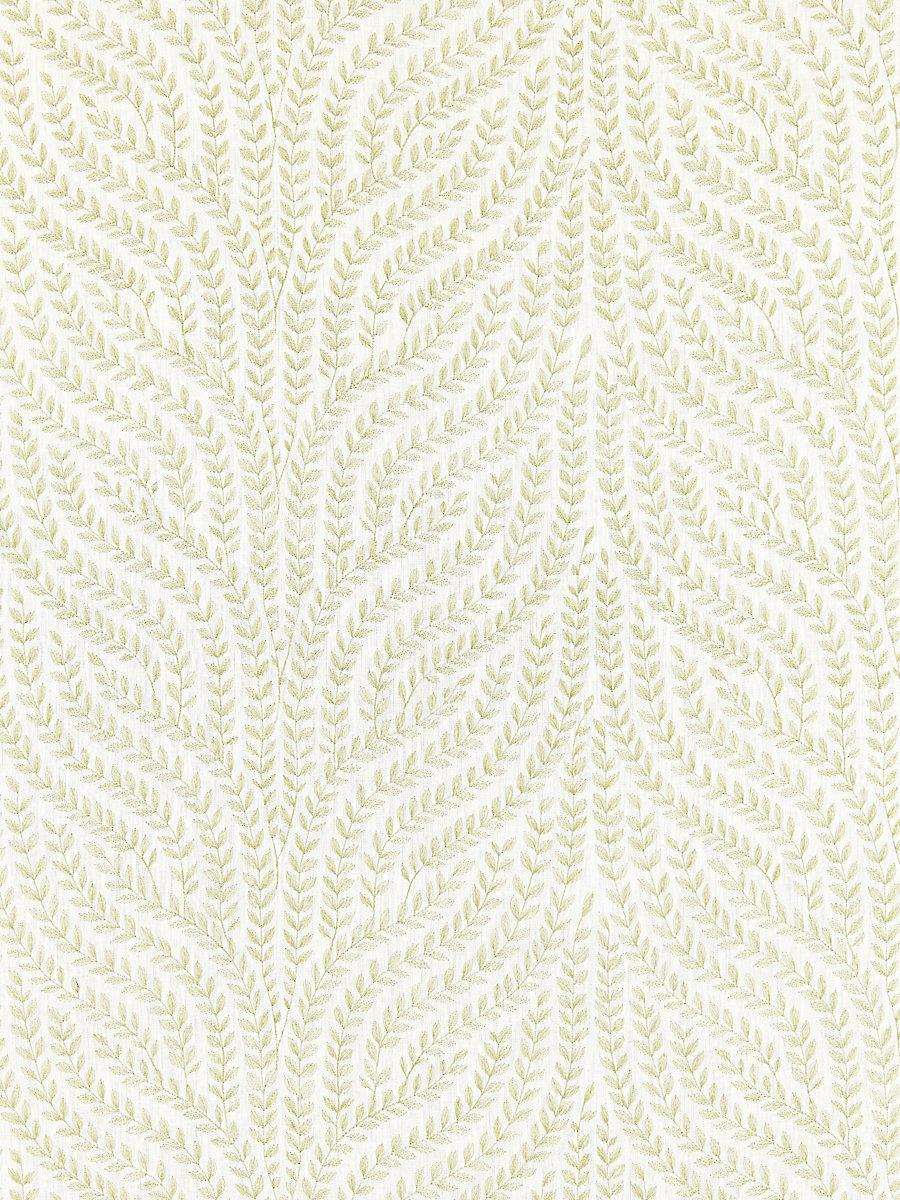 Scalamandre Willow Vine Embroidery Celery Fabric