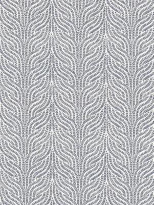 Scalamandre Willow Vine Embroidery Navy Fabric