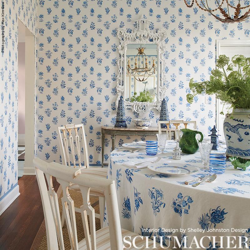 Schumacher Bunny Delft Fabric – DecoratorsBest