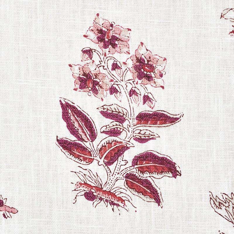 Schumacher Bunny Aubergine Fabric
