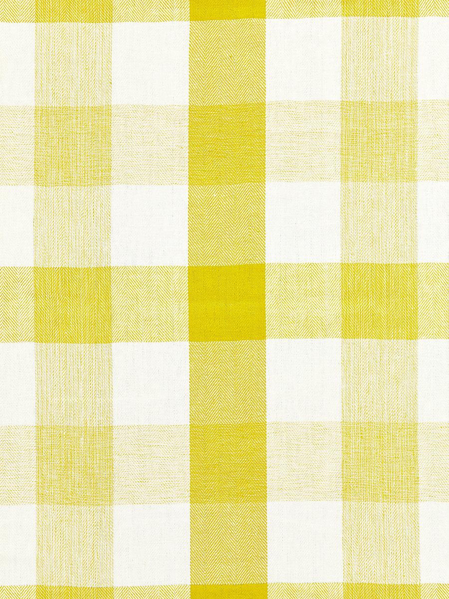 Scalamandre Westport Linen Plaid Citron Fabric