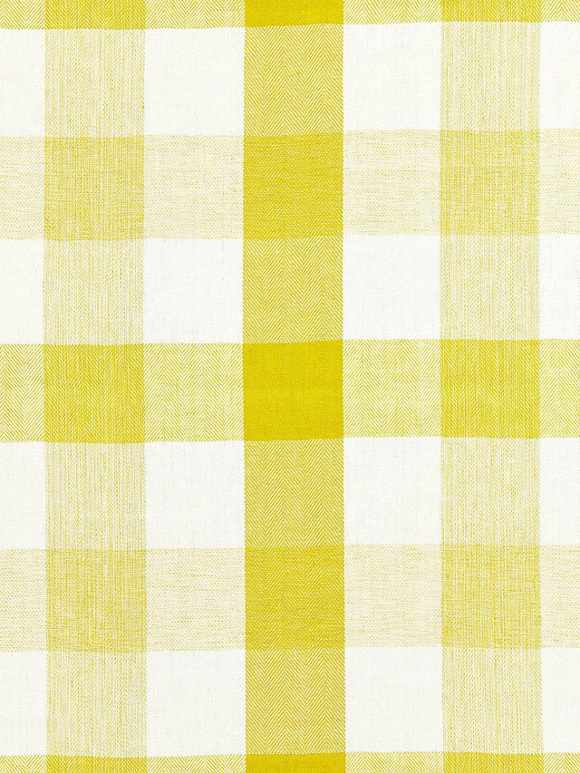 Scalamandre Westport Linen Plaid Citron Fabric