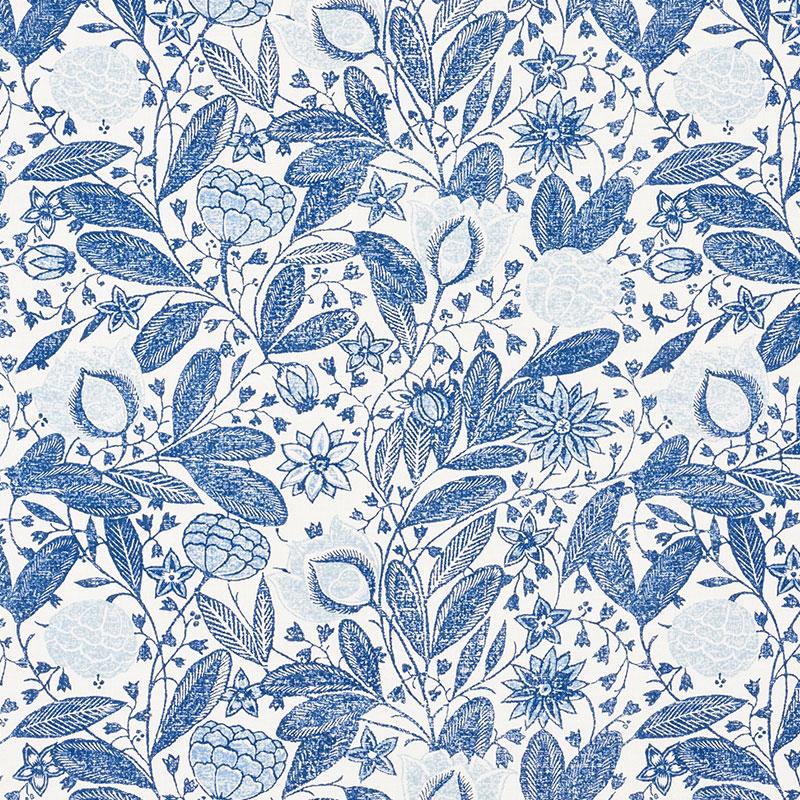 Schumacher Gloria Delft Fabric