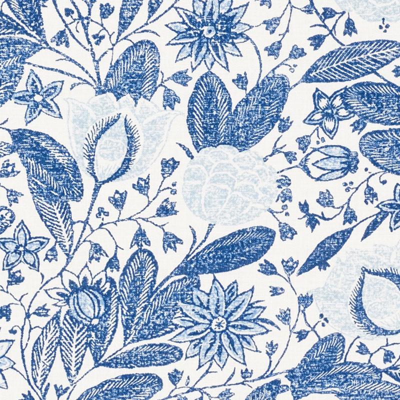 Schumacher Gloria Delft Fabric