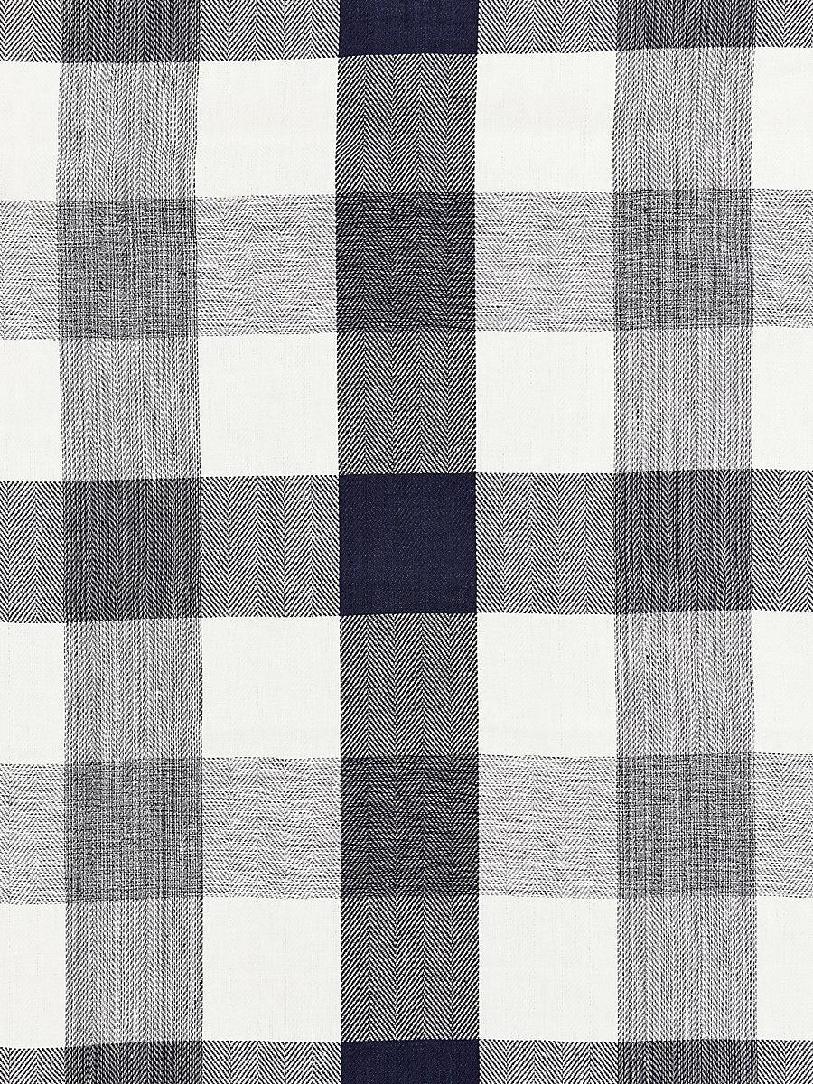 Scalamandre Westport Linen Plaid Navy Fabric