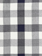Scalamandre Westport Linen Plaid Navy Fabric