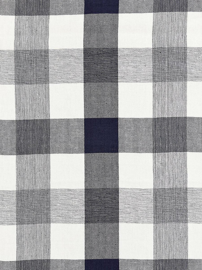 Scalamandre WESTPORT LINEN PLAID NAVY Fabric
