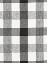 Scalamandre Westport Linen Plaid Noir Fabric
