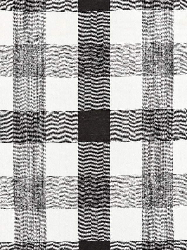 Scalamandre Westport Linen Plaid Noir Fabric