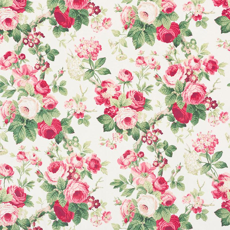Schumacher Nancy Floral Rose Fabric