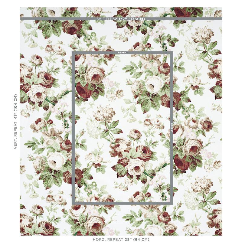 Schumacher Nancy Floral Grisaille Fabric