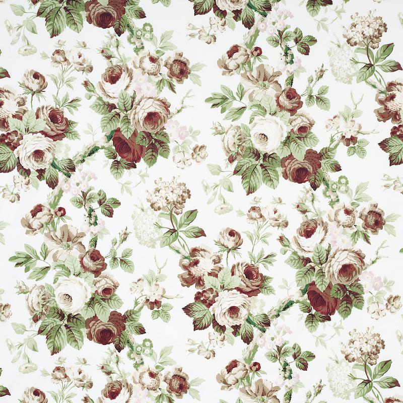 Schumacher Nancy Floral Grisaille Fabric