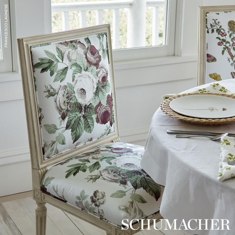 Schumacher Nancy Floral Grisaille Fabric