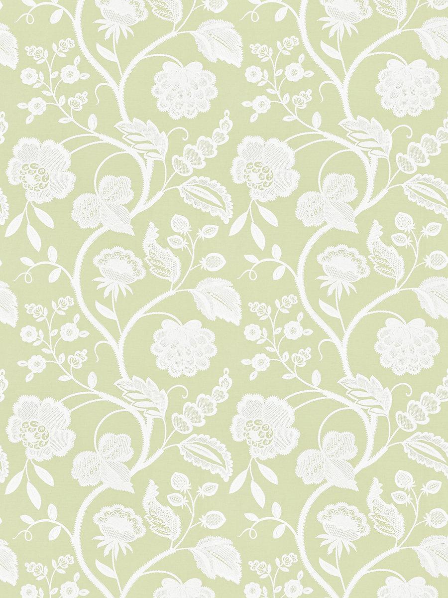 Scalamandre Kensington Embroidery Celery Fabric