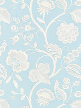 Scalamandre Kensington Embroidery Sky Fabric