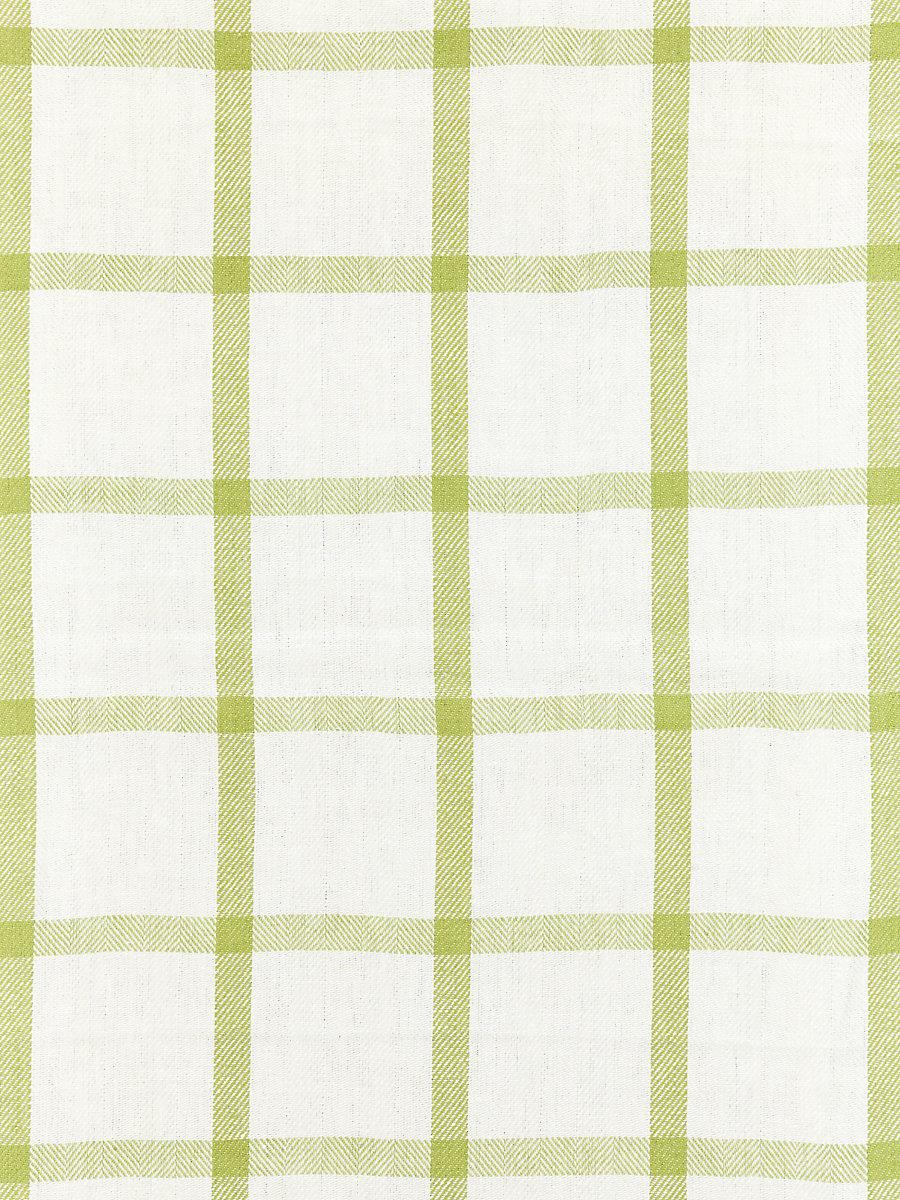 Scalamandre Wilton Linen Check Green Tea Fabric