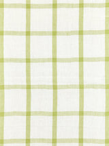 Scalamandre Wilton Linen Check Green Tea Fabric