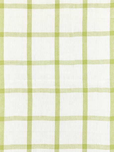 Scalamandre Wilton Linen Check Green Tea Fabric