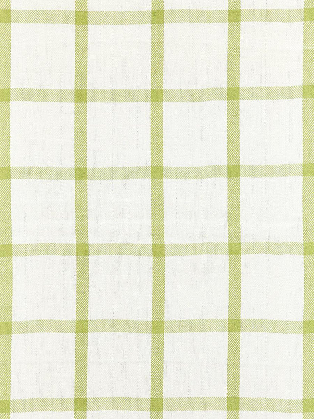 Scalamandre Wilton Linen Check Green Tea Fabric
