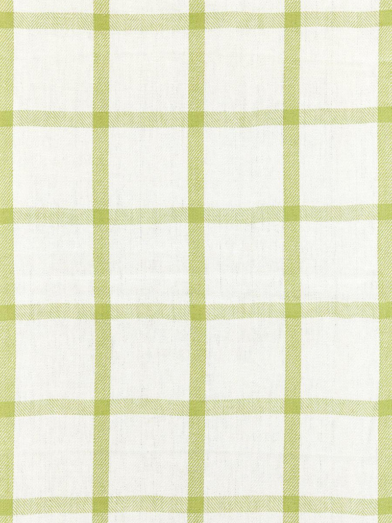Scalamandre WILTON LINEN CHECK GREEN TEA Fabric
