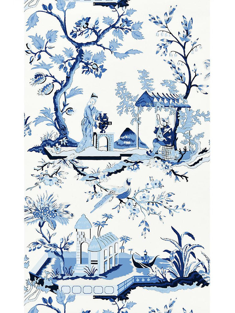 Scalamandre CH'IN LING PORCELAIN Wallpaper