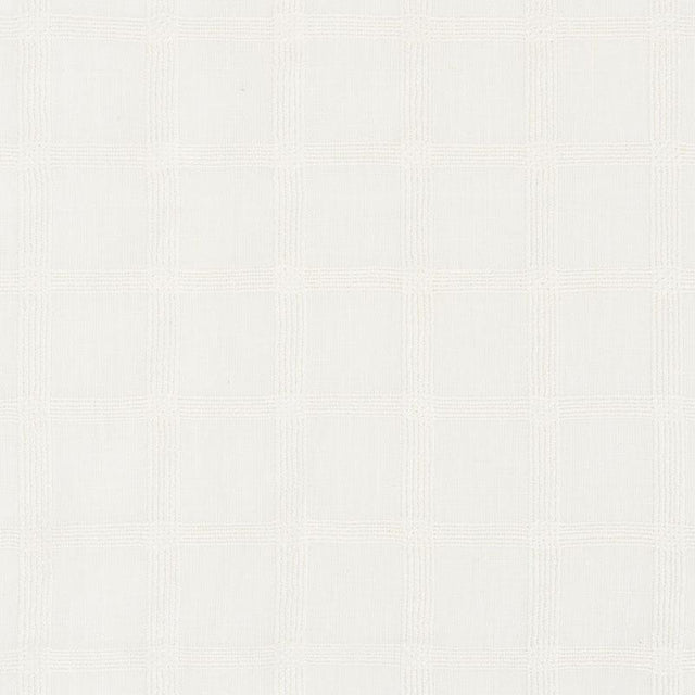 Schumacher Pauline Check Casement Whitework Fabric