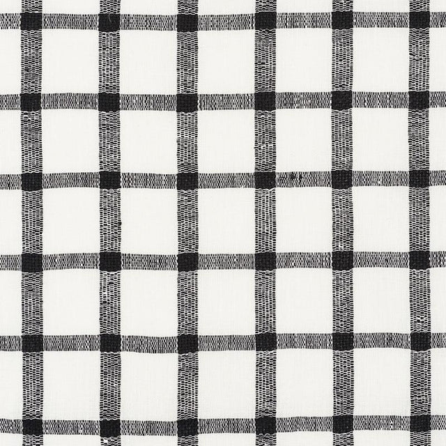 Schumacher Pauline Check Casement Blackwork Fabric