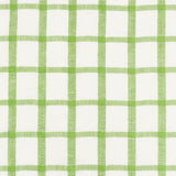 Schumacher Pauline Check Casement Leaf Fabric