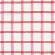 Schumacher Pauline Check Casement Rose Fabric