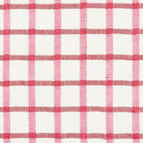Schumacher Pauline Check Casement Rose Fabric