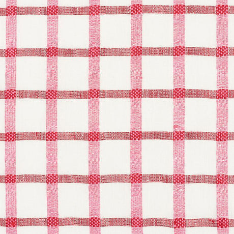 Schumacher Pauline Check Casement Rose Fabric