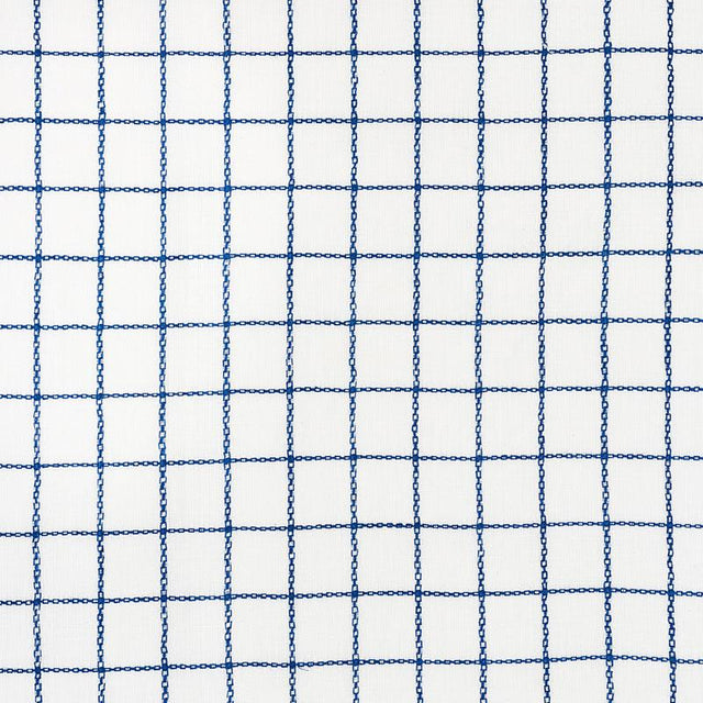 Schumacher Agnes Sheer Navy Fabric