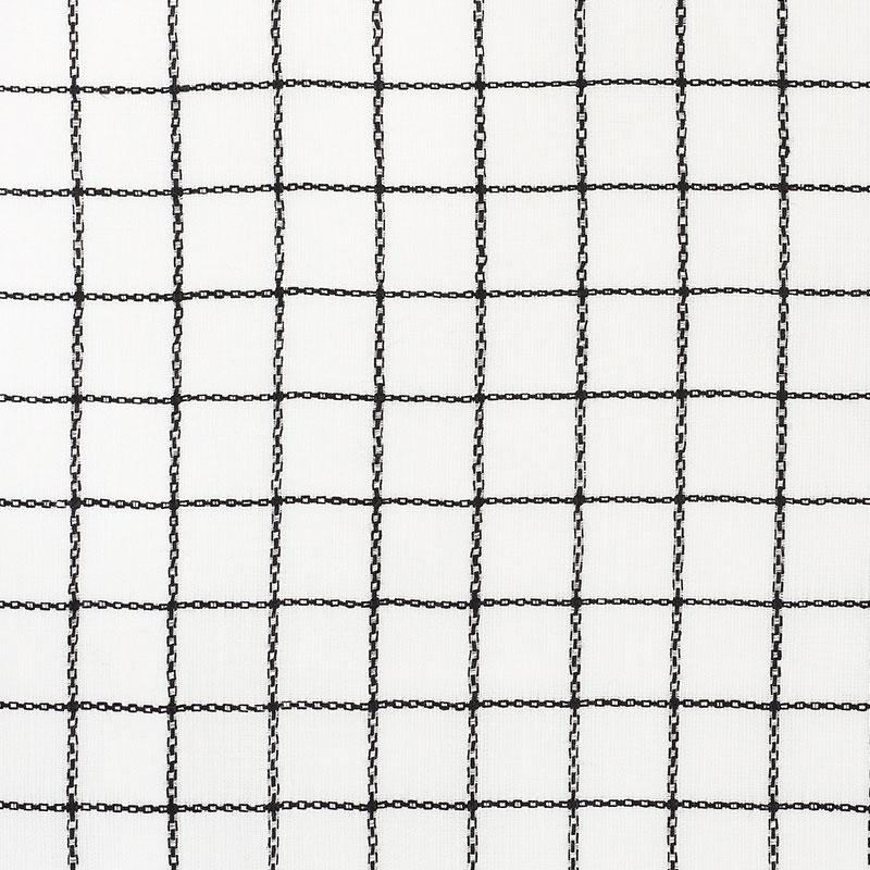 Schumacher Agnes Sheer Blackwork Fabric