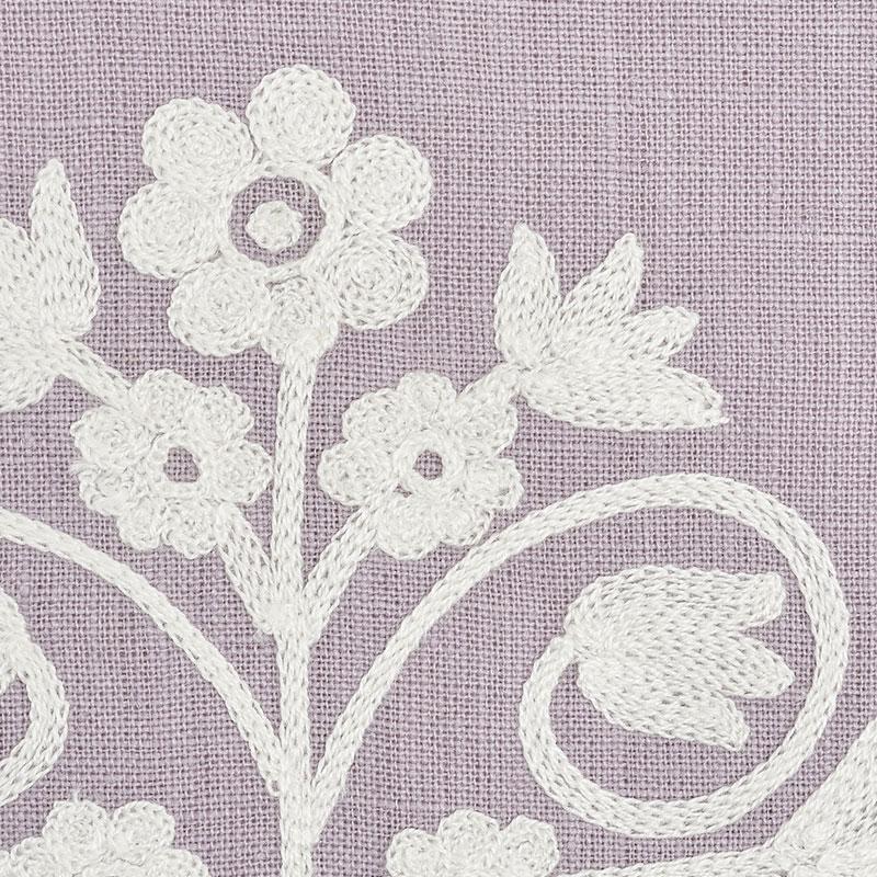 Schumacher Talitha Embroidery Wisteria Fabric