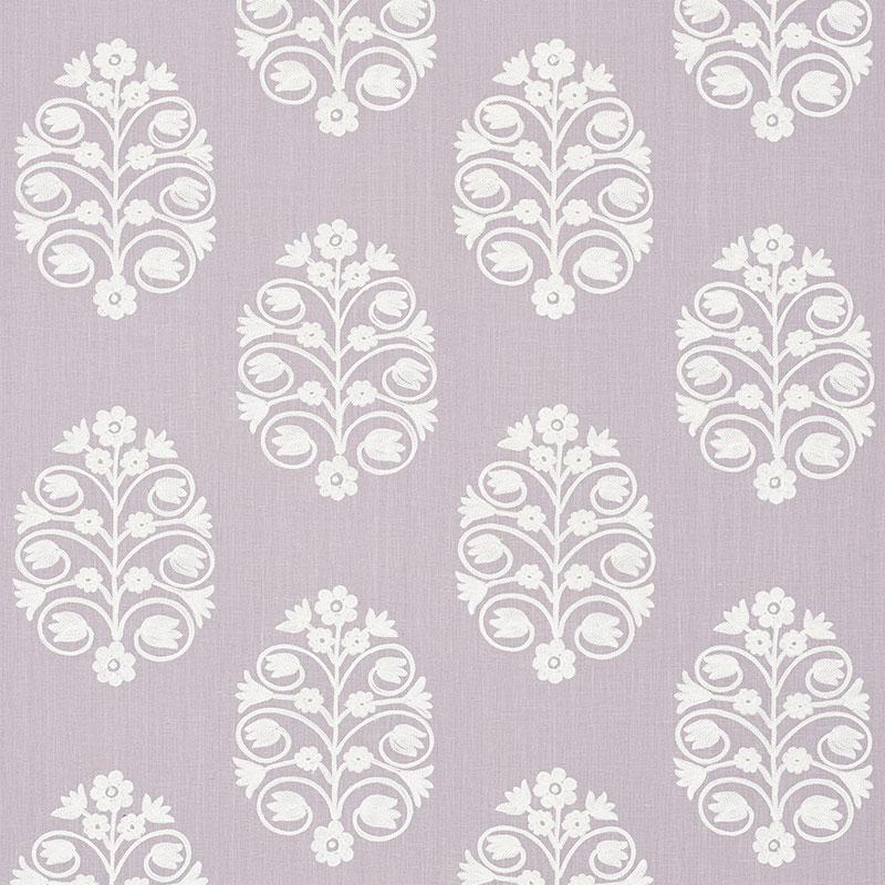Schumacher Talitha Embroidery Wisteria Fabric