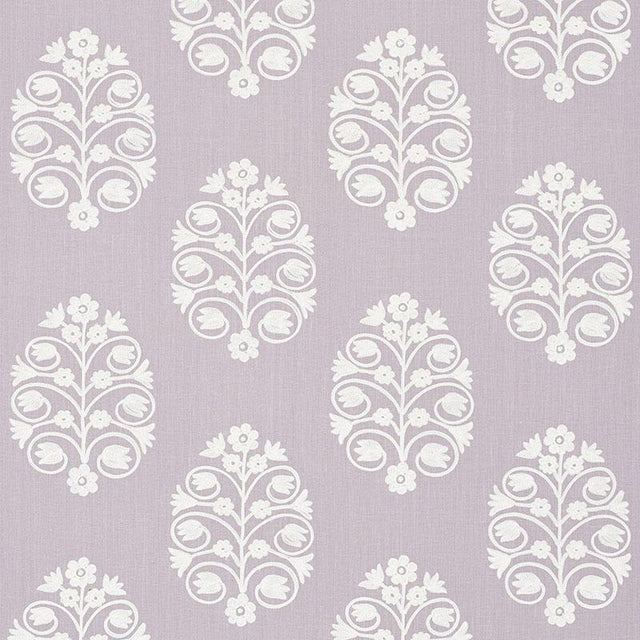 Schumacher Talitha Embroidery Wisteria Fabric