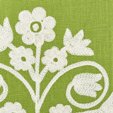 Schumacher Talitha Embroidery Leaf Fabric