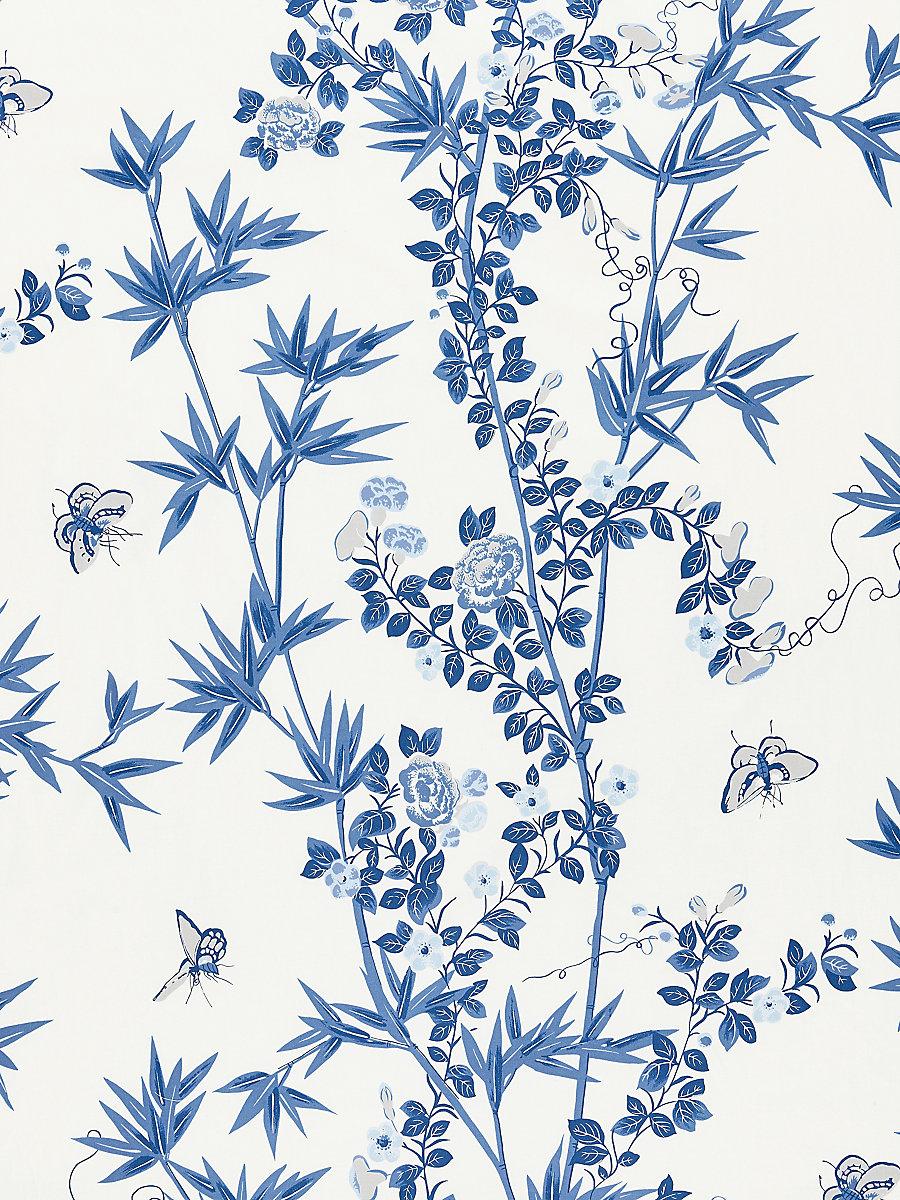 Scalamandre Jardin De Chine Print Porcelain Fabric