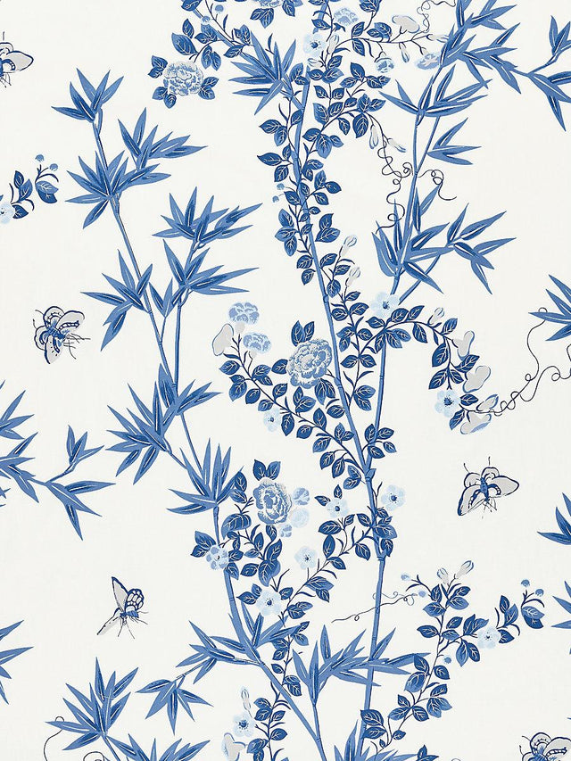 Scalamandre Jardin De Chine Print Porcelain Fabric