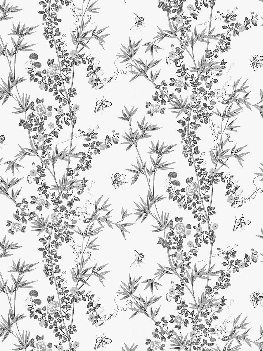 Scalamandre Jardin De Chine Print Porcelain Fabric