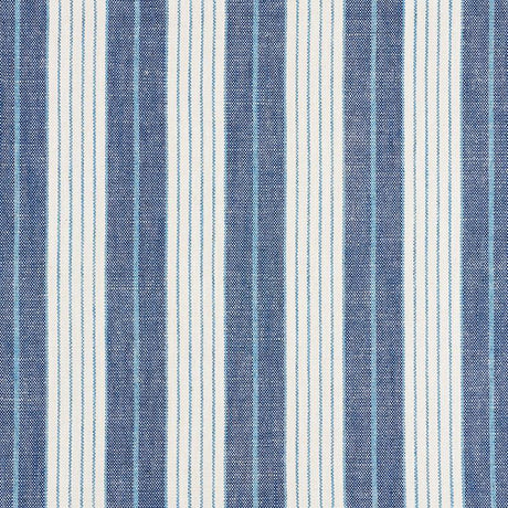 Schumacher Horst Stripe Delft Fabric