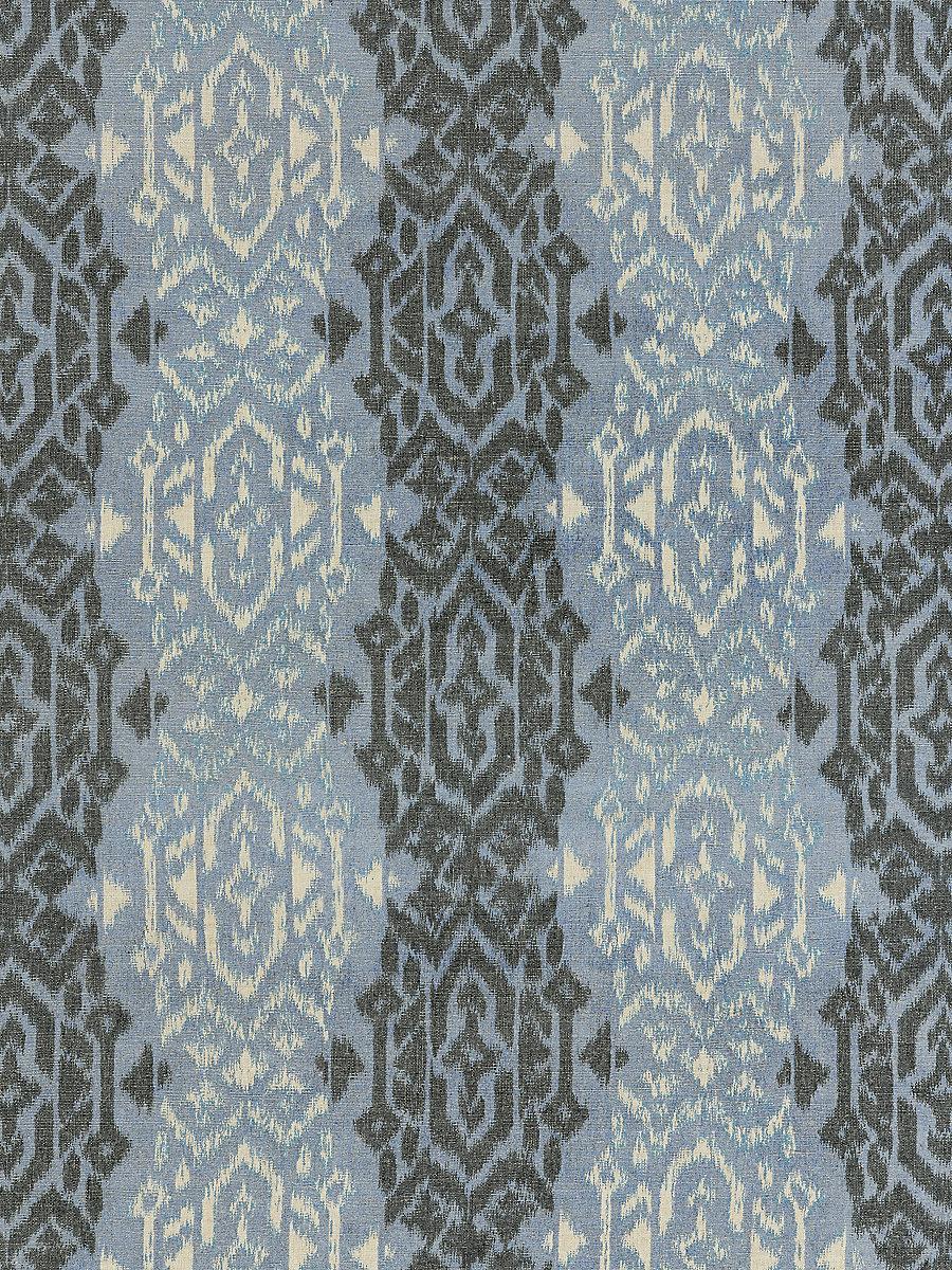 Scalamandre Sumatra Ikat Weave Indigo Fabric
