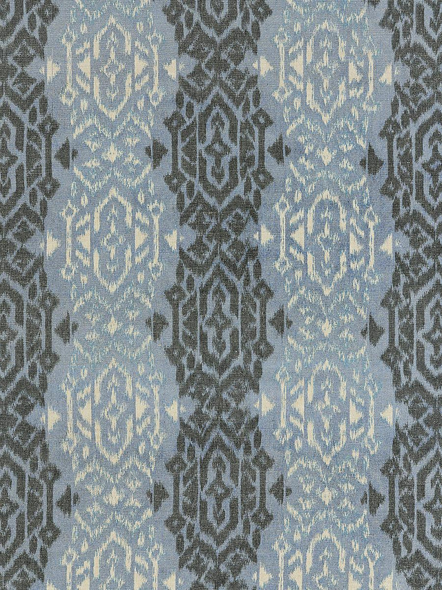 Scalamandre Sumatra Ikat Weave Indigo Fabric